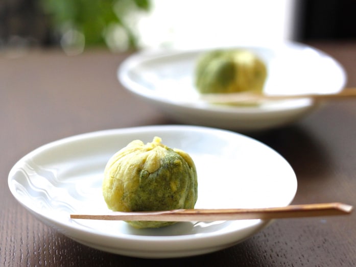 さつまいもで作る和菓子レシピ……5分でできる、抹茶の芋きんとん