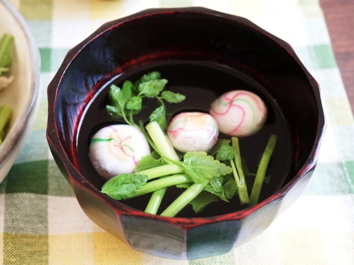 香り華やか！ セリの即席お吸い物柚子胡椒風味