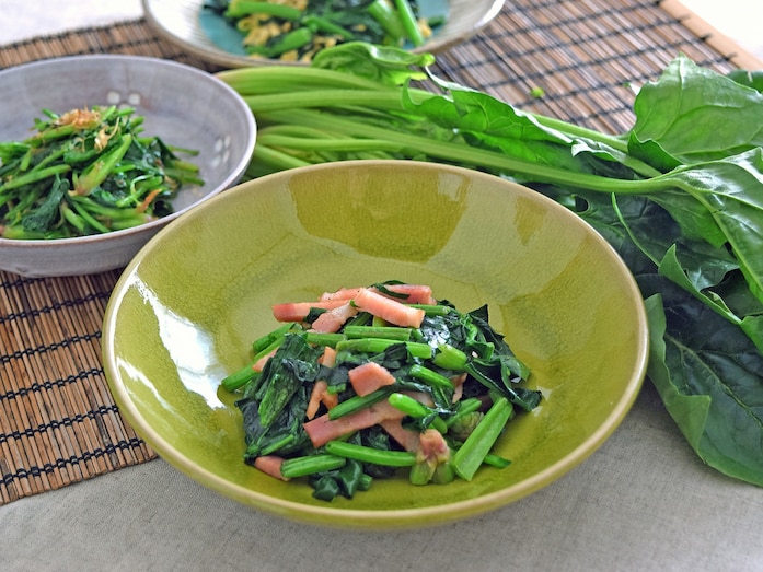 ほうれん草のソテー！あくを感じない下茹で不要の簡単レシピ