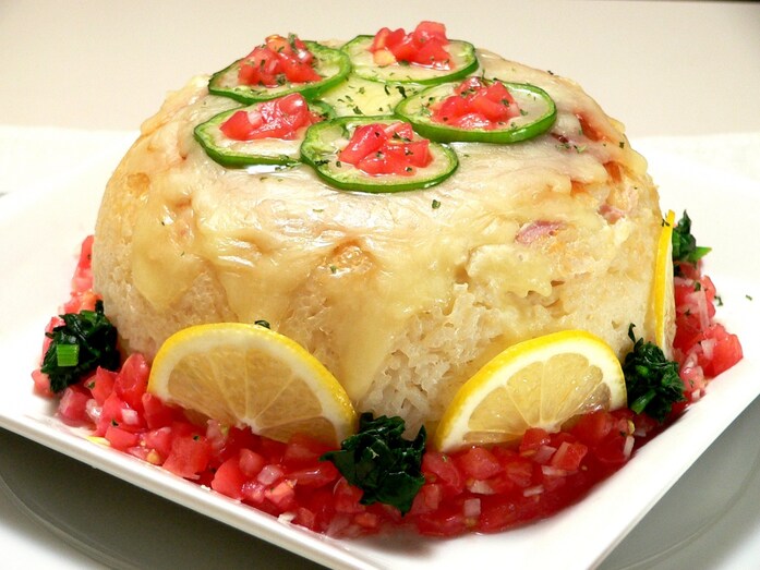 炊飯器で簡単！ チーズとろけるライスケーキ