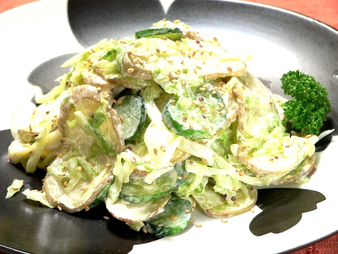 もったりしない爽やか食感！真夏の焼きポテトサラダ