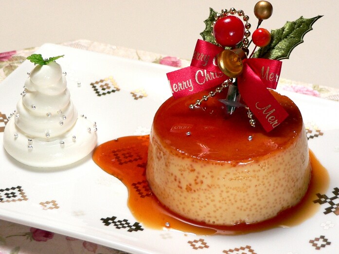 クリスマスにもおすすめのプリン！食べ応えのある堅プリンのレシピ