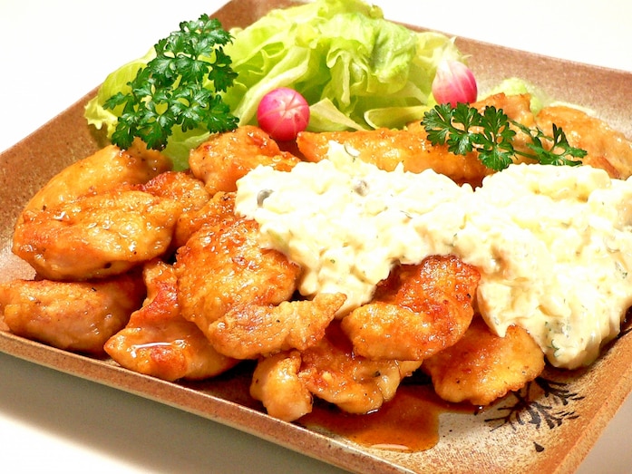 揚げないチキン南蛮の献立レシピ！フライパンで簡単に手作り
