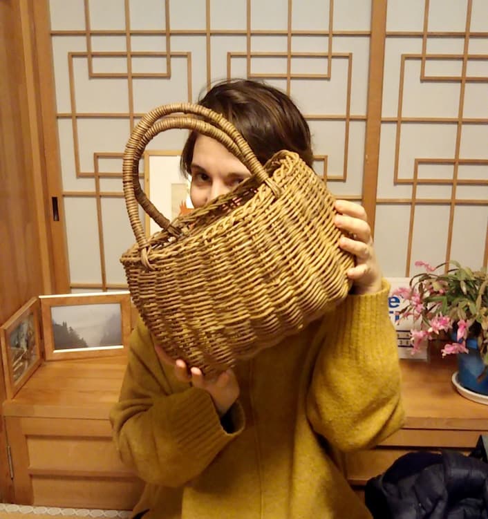 Japanese basket sale bag