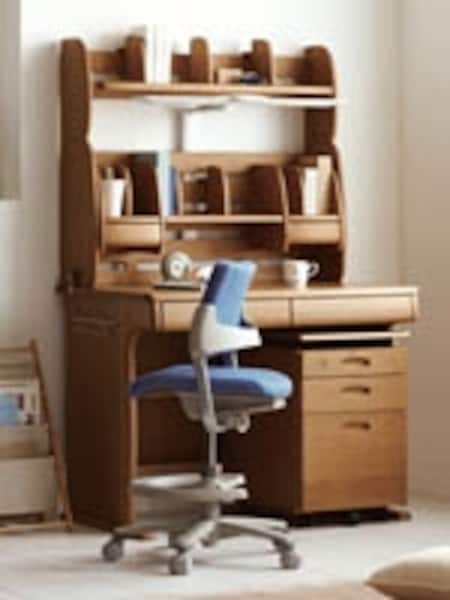 ブラウン 学習机 引き出し5つ 椅子付き ブラウン 学習机 引き出し5つ 椅子付き 幅110cm デスク 学習机5点セット