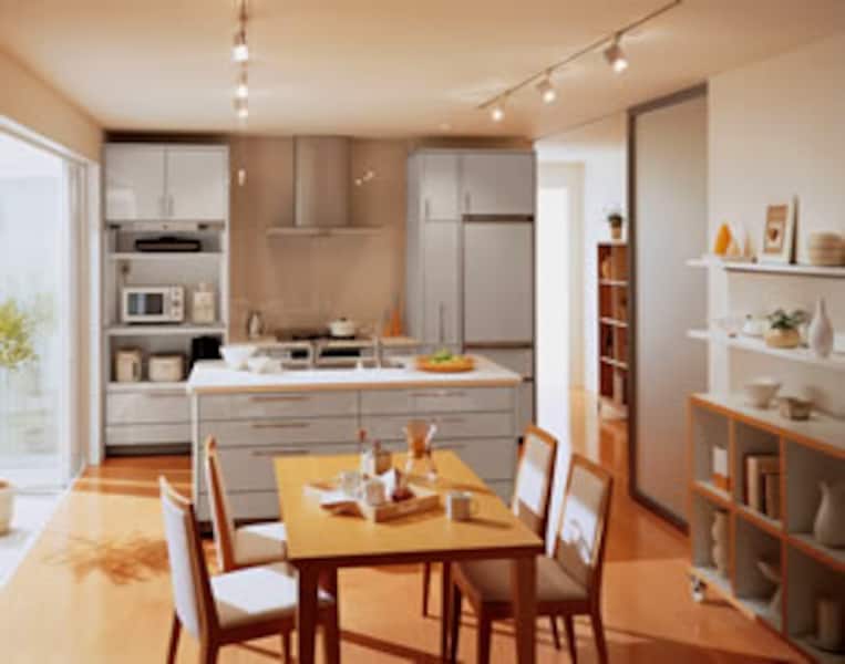 アイランドキッチンテーブル 2/3 ナショナルシステムキッチン「集いフィット」 アイランドキッチン