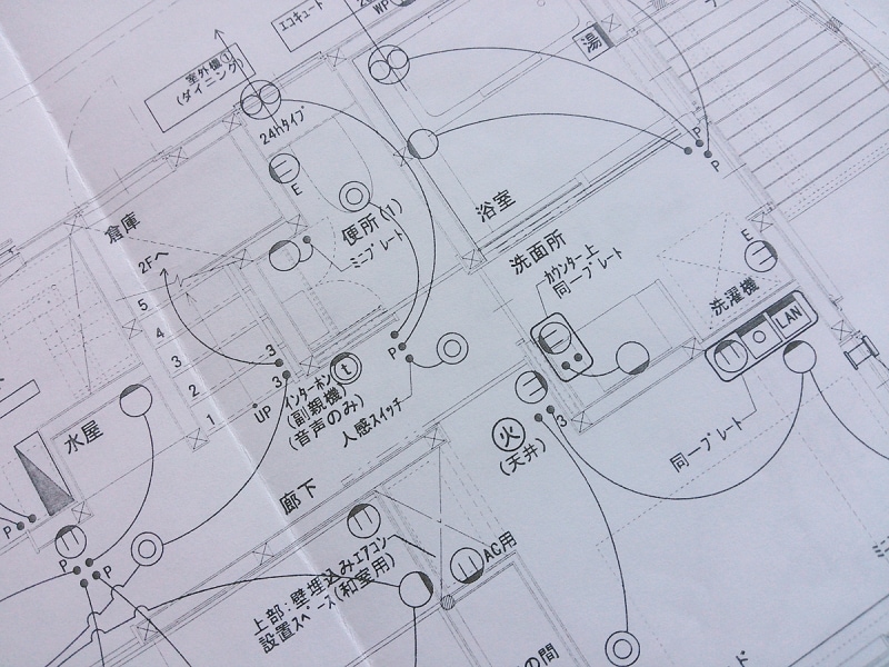 住宅の電気配線