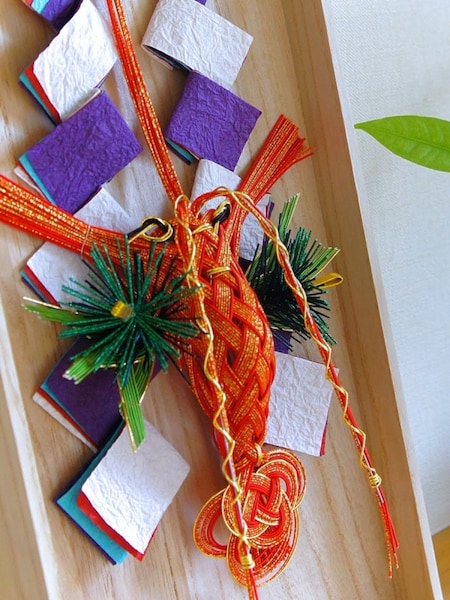 組紐 鏡餅 日本の正月飾り 伝統的なデザイン 組紐 日本の正月飾り 伝統