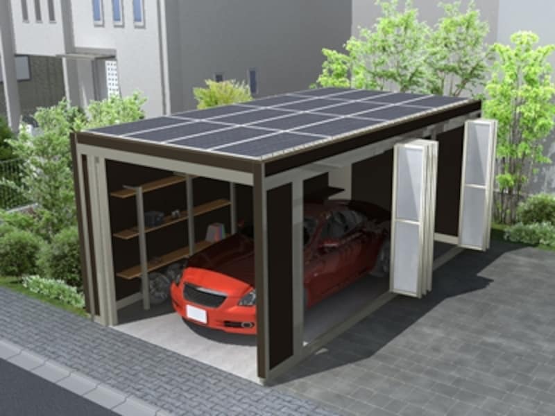 カーポートにも太陽光発電？ [カーポート・車庫・ガレージ] All