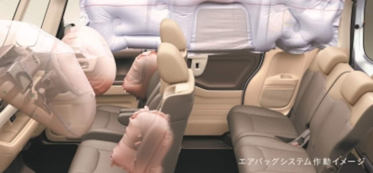 子供を乗せるなら、サイド&カーテンエアバッグをぜひ装備したいところ