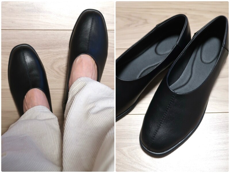 3990円の褒められシューズ！【ユニクロ シー新作】レザー調の「スクエアフラットシューズ」が買い