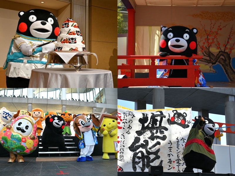 ファン感謝祭で大阪へ！ 熊本では “ひとりケーキ入刀”にツッコまれる一幕も【2月のくまモン】