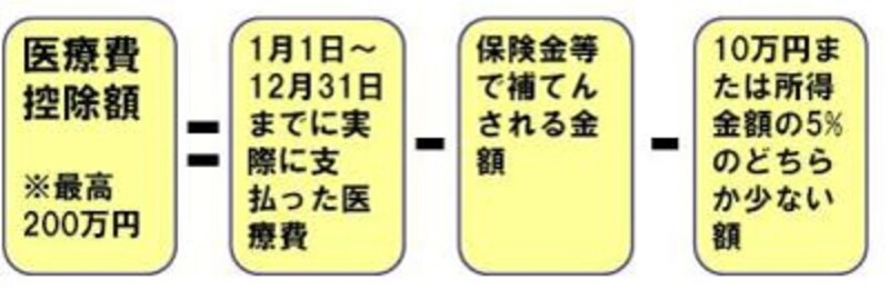 医療費控除額の計算式