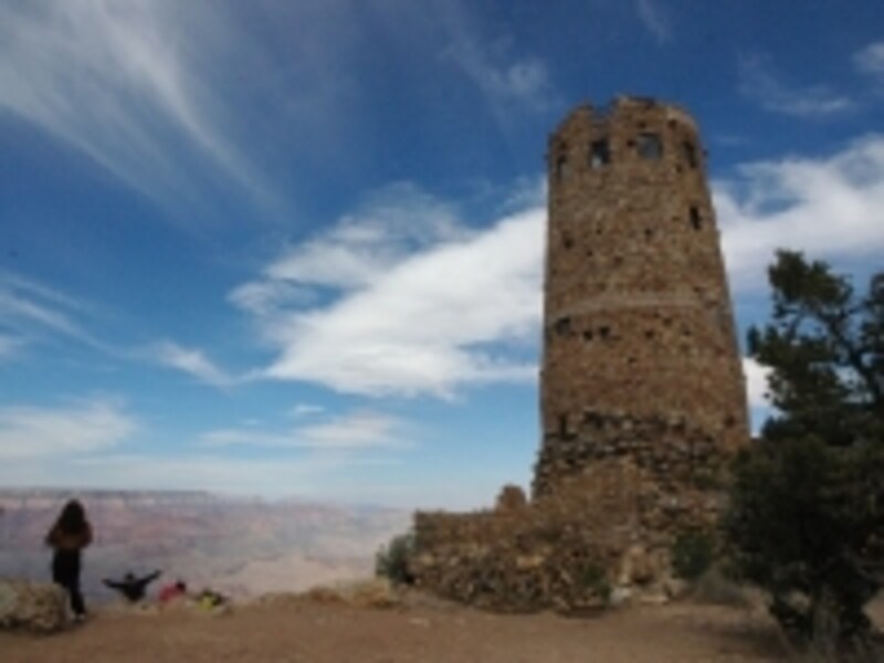 グランドキャニオンの東の端にあるウオッチタワー