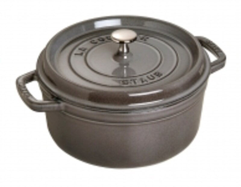 Staub ココット ラウンド 24cm グレー