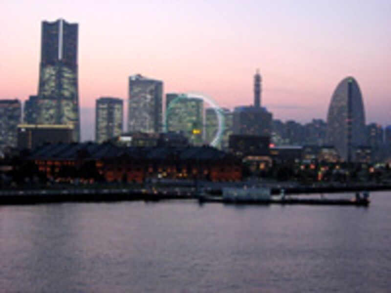 大さん橋からの横浜夜景
