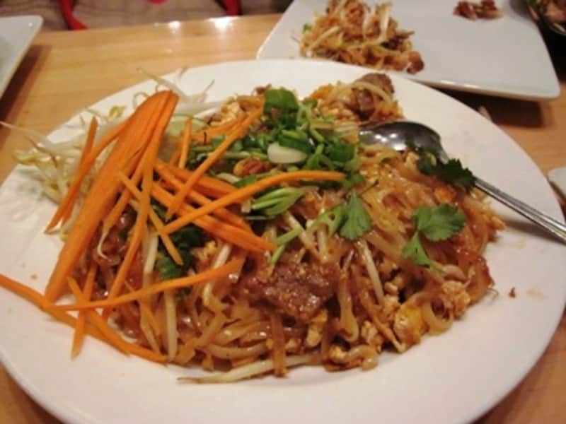 甘いヌードルパットタイ