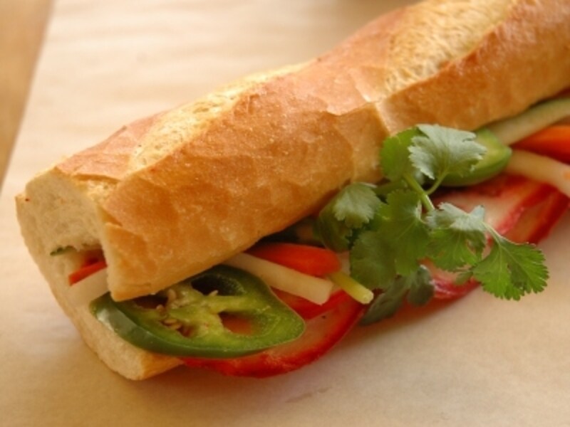 フランスパンになますが絶妙