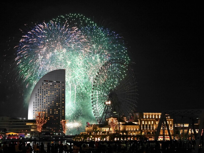 事前告知なしで打ち上げられた、2018年のサプライズ花火の様子（2018年9月8日撮影）