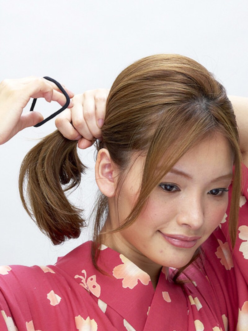少し後れ毛を残すとカジュアルでかわいい