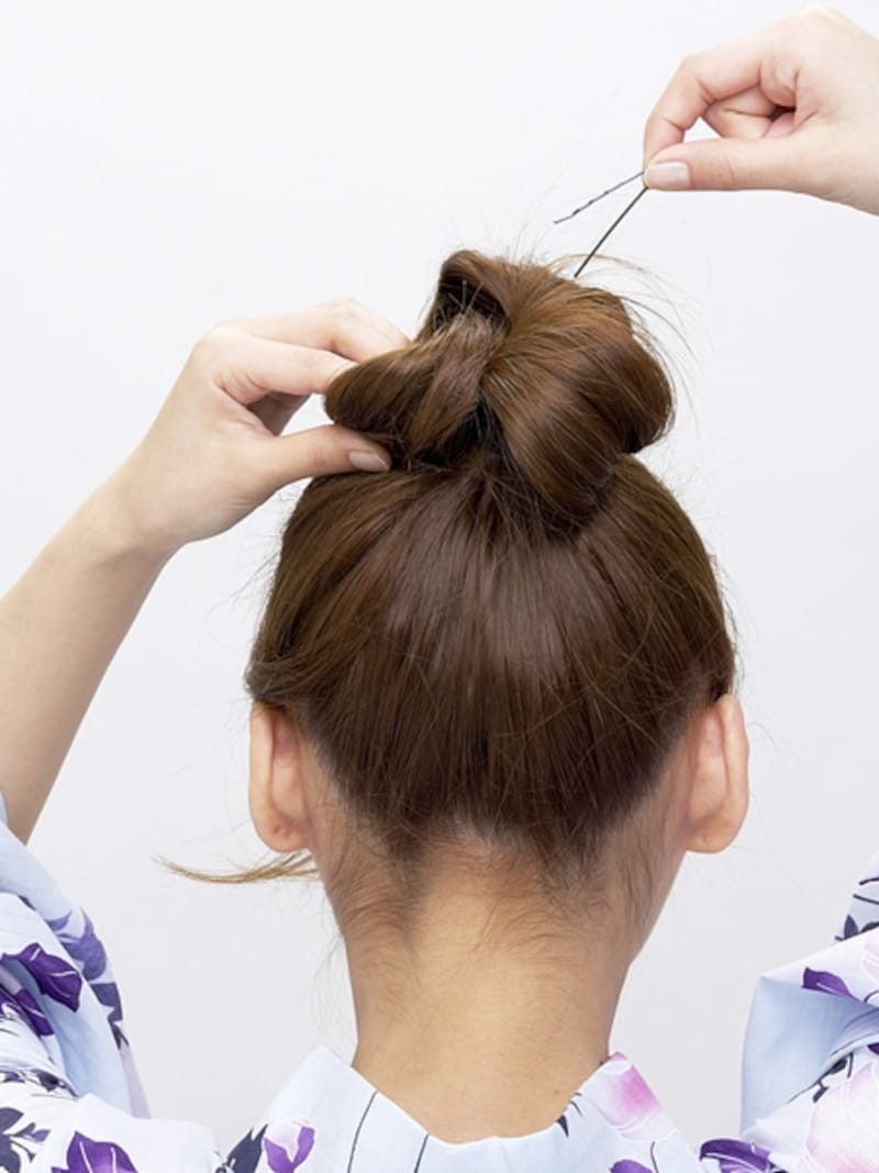 扇子を開くような感じで広げるときれい