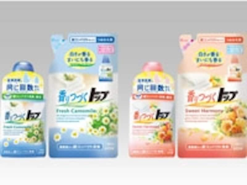 汗の臭いや皮脂汚れを植物生まれの消臭成分で落とす『香りつづくトップ』。蛍光剤無添加なので色柄やきなりの衣類も安心。柔軟剤とよい香りもプラス。