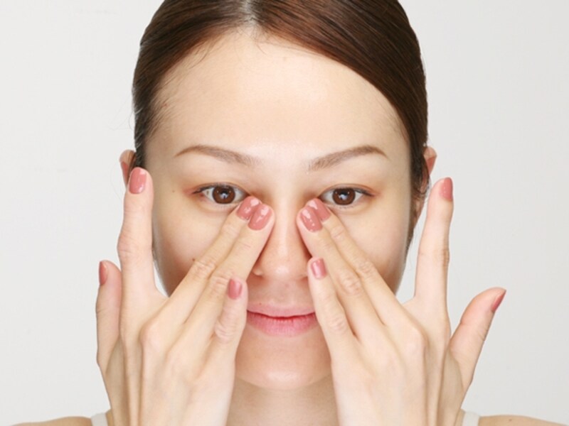 指の腹を使用してマッサージ！