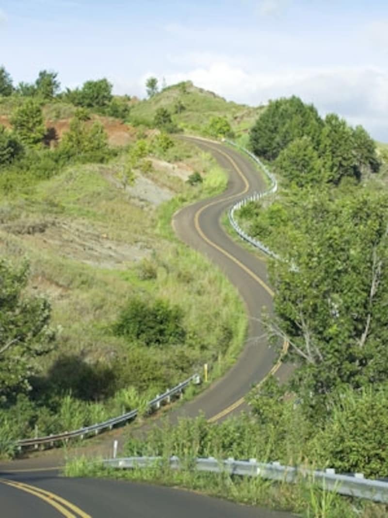 太平洋のグランドキャニオンと呼ばれるワイメア渓谷へと続く道路（画像協力：ハワイ州観光局）