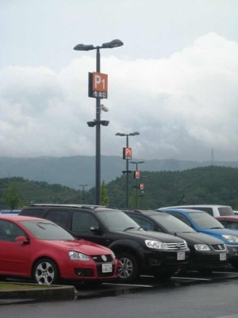 丘からの眺めは絶景 パーキングもわかりやすい