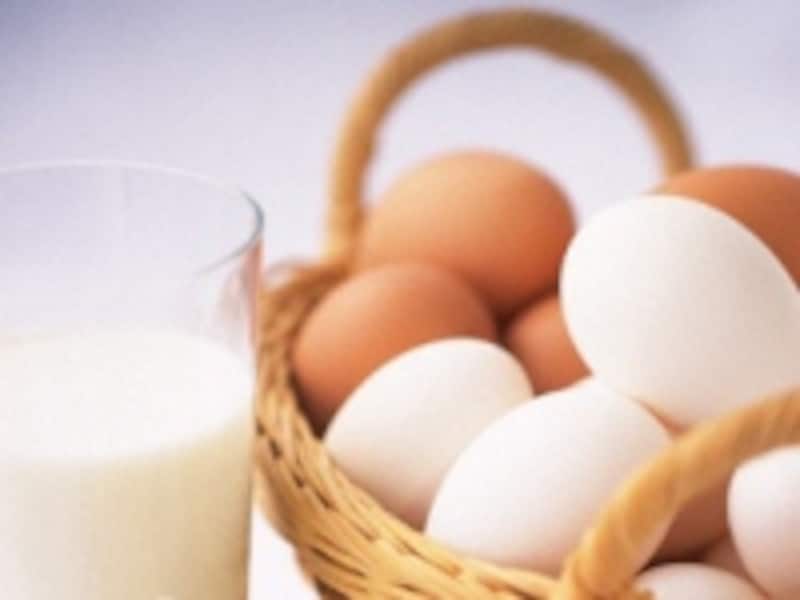 卵・牛乳・小麦粉は三大アレルゲンと言われています