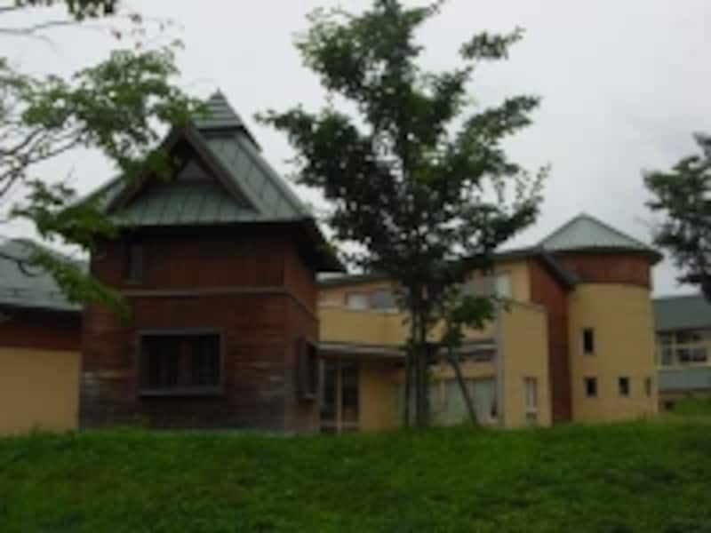 隠れ小屋が見える校舎の外観