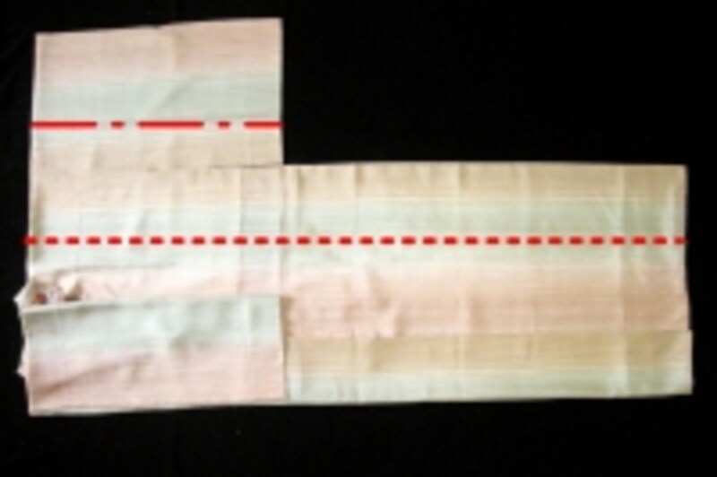 だいたい4分の1折るとちょうどいい