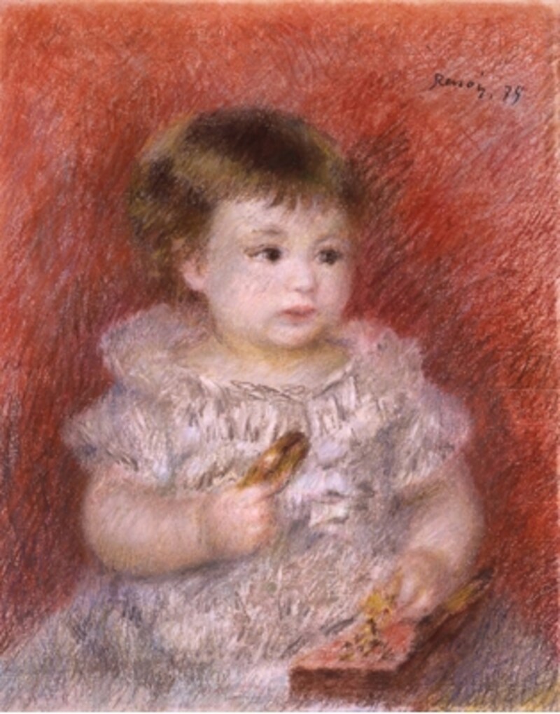 ピエール＝オーギュスト・ルノワール《リュシアン・ドーデの肖像》1879年