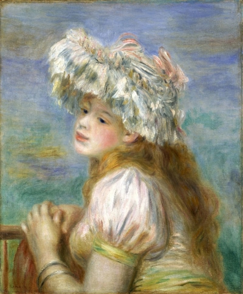 オーギュスト・ルノワール《水浴する女》1891年