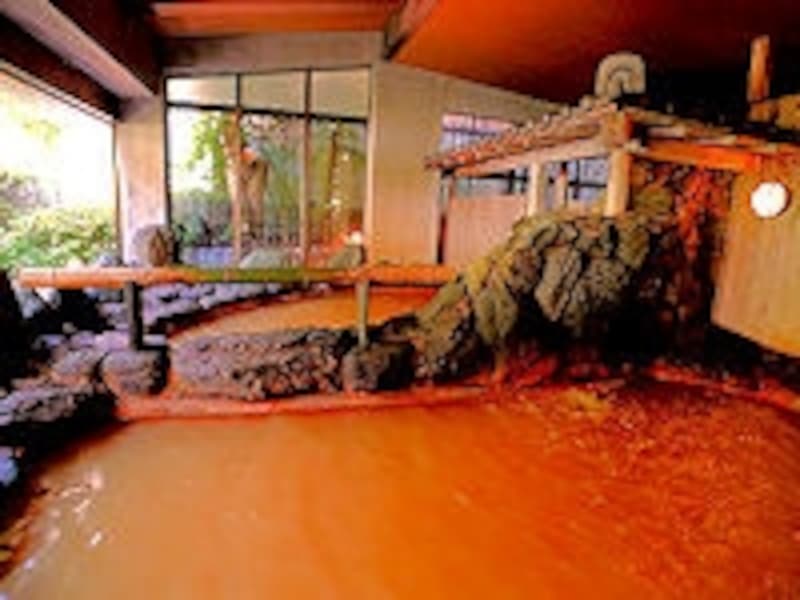 有馬温泉の名湯(金泉)を存分に堪能出来る大浴場