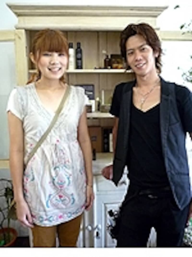 トリートメント、取材を担当してくれた倉元さん(右)と後藤さん(左)。お世話になりました