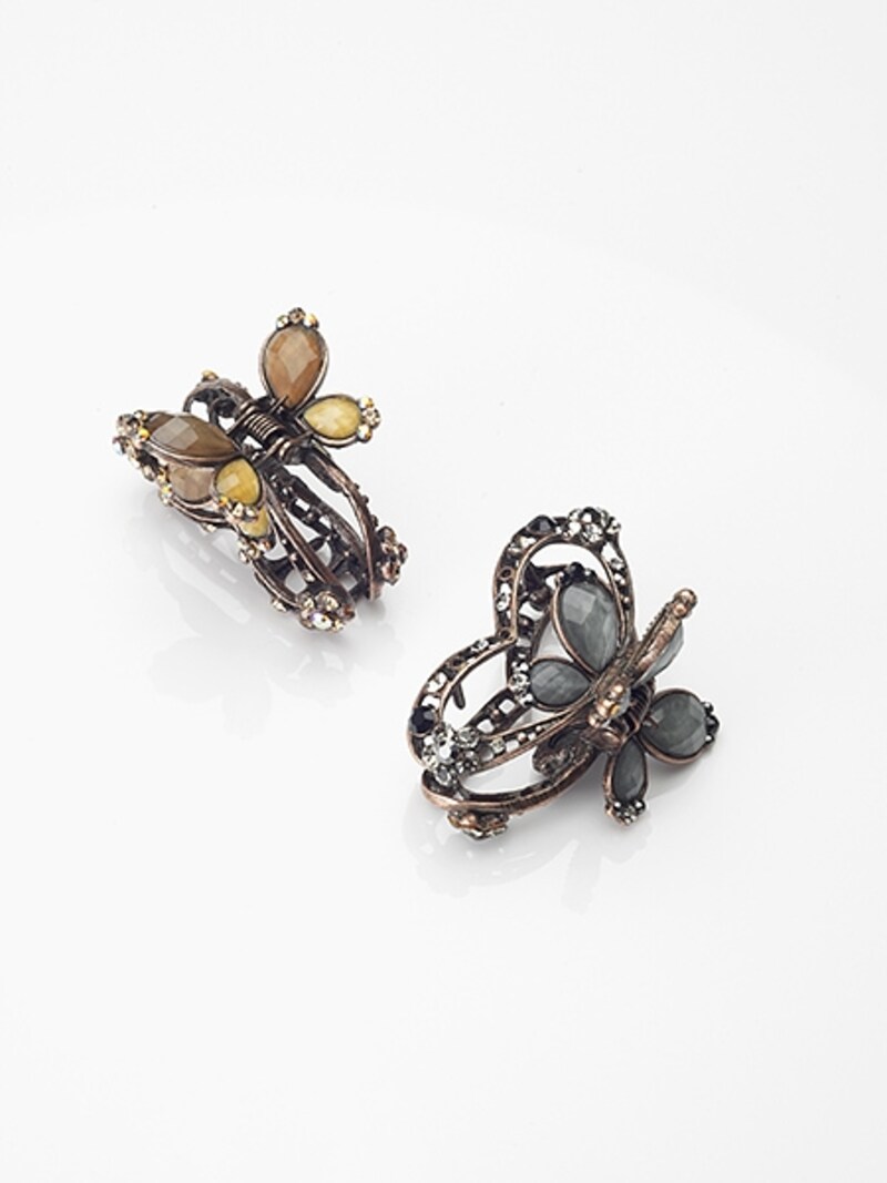 蝶モチーフのクリップ