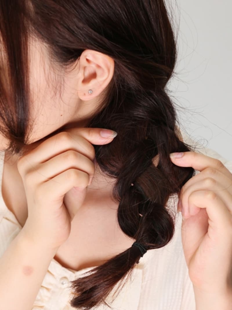 平たくなるようにくずすとよい