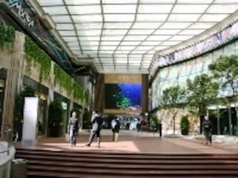 広いモールはウィンドウショッピングだけでもいい運動に