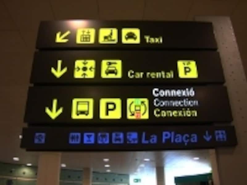 外国語が苦手でも絵で分かるように表示された標識は有難い