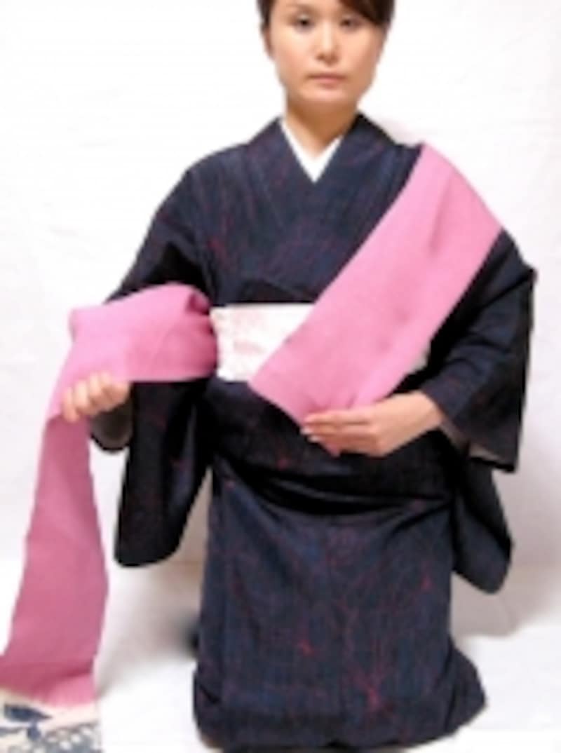 柄の具合を見て長さを調節