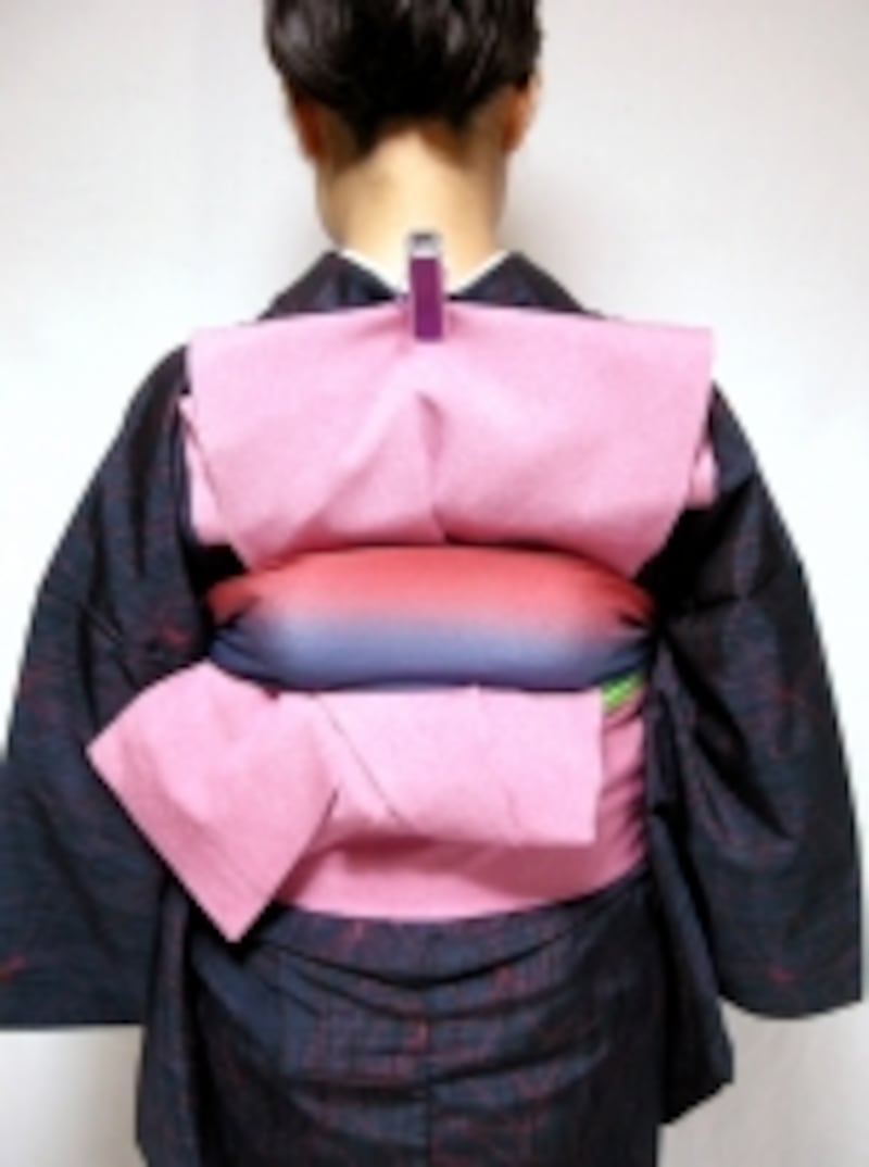 しっかりと帯枕にかませる