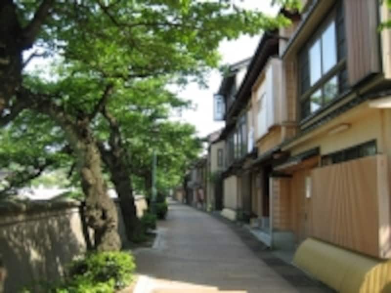 趣のある主計町の様子