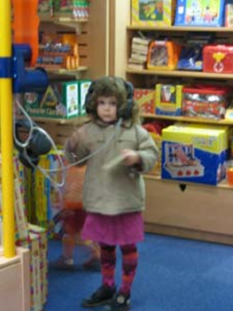 ヘッドホンの女の子