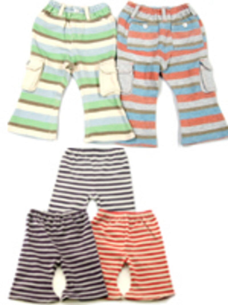 2006'夏物 F.O.KIDS ブーツカットパンツボーダータイプ