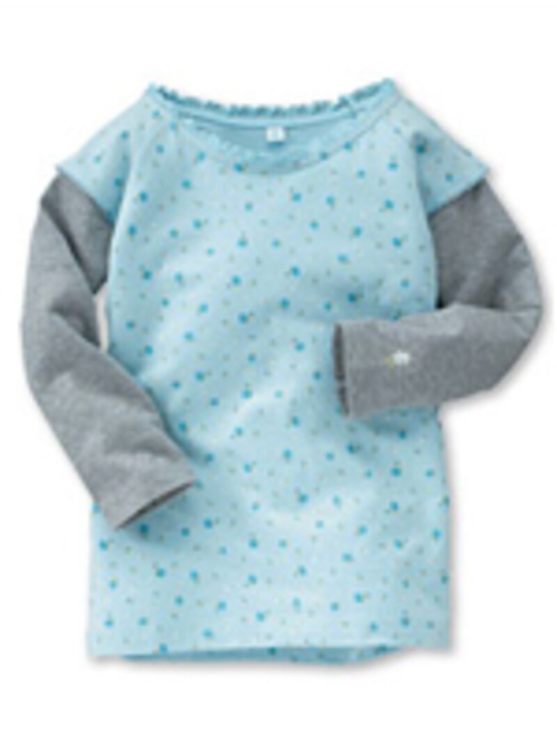 ユニクロ（uniqro）ＧＩＲＬＳレイヤードＴ（七分袖）Ｂ。