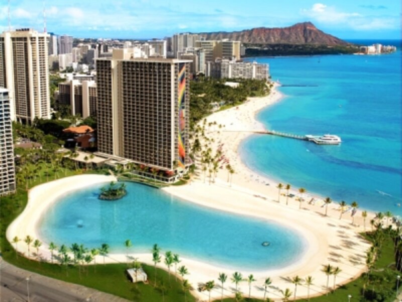 ヒルトン・ハワイアン・ビレッジのリゾートフィは1日30ドル。上手に利用すると、約130ドル分の価値に