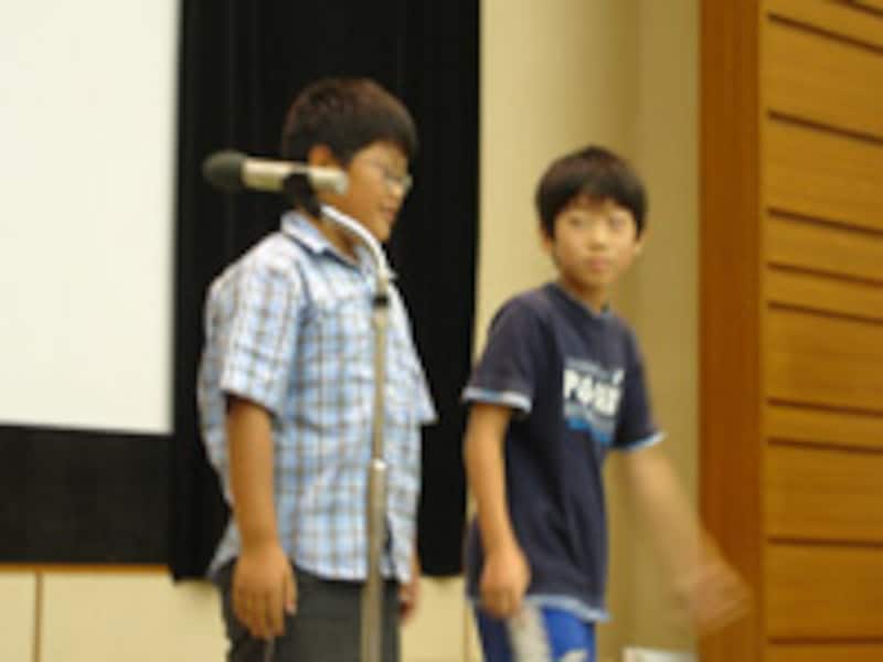 スキット部門に出場した二人はスキットの内容で会場を沸かせた。