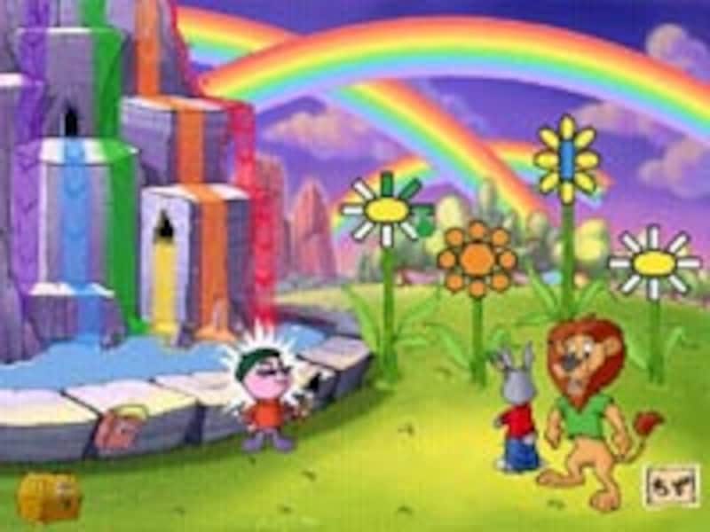 虹のぬりえの画面イメージ