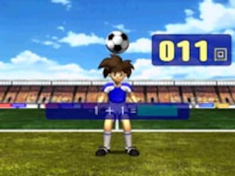 リフティング練習の画面イメージ